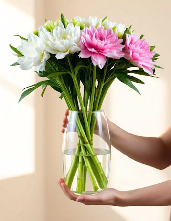 доставка цветочного букета на воде