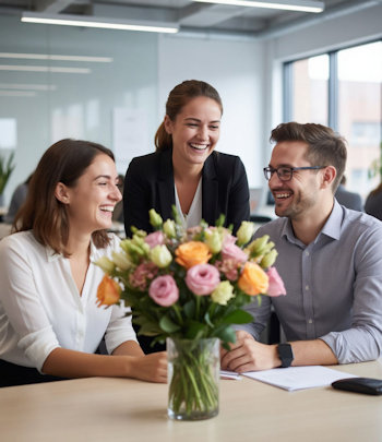 Как выбрать цветочный букет для офиса: правила делового этикета в цветах