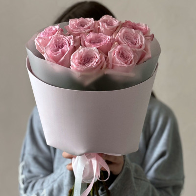 Букет из 9 пионовидных роз