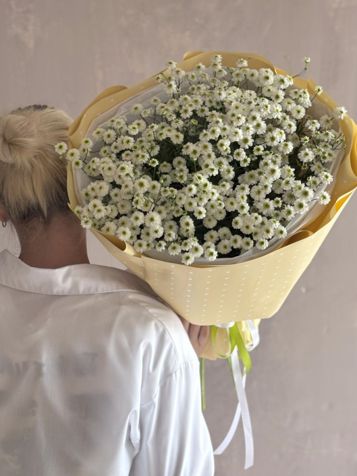 Букет из 15 кустовых ромашек
