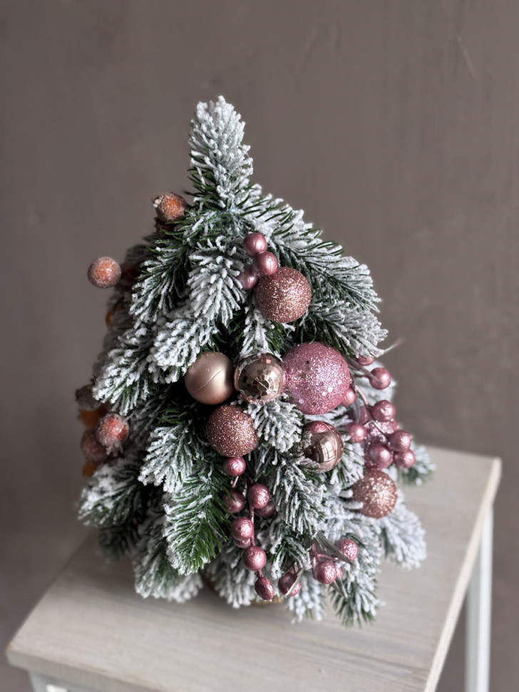 Елочка настольная «В розовом»