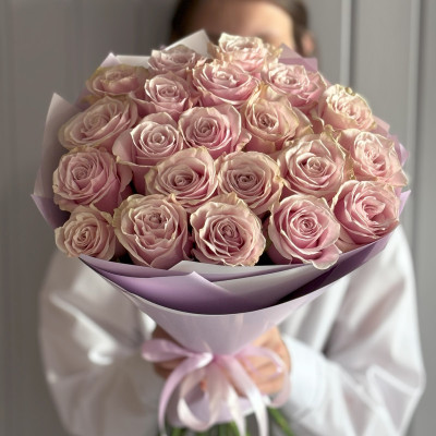 Букет из 21 роз Пинк Мондиаль