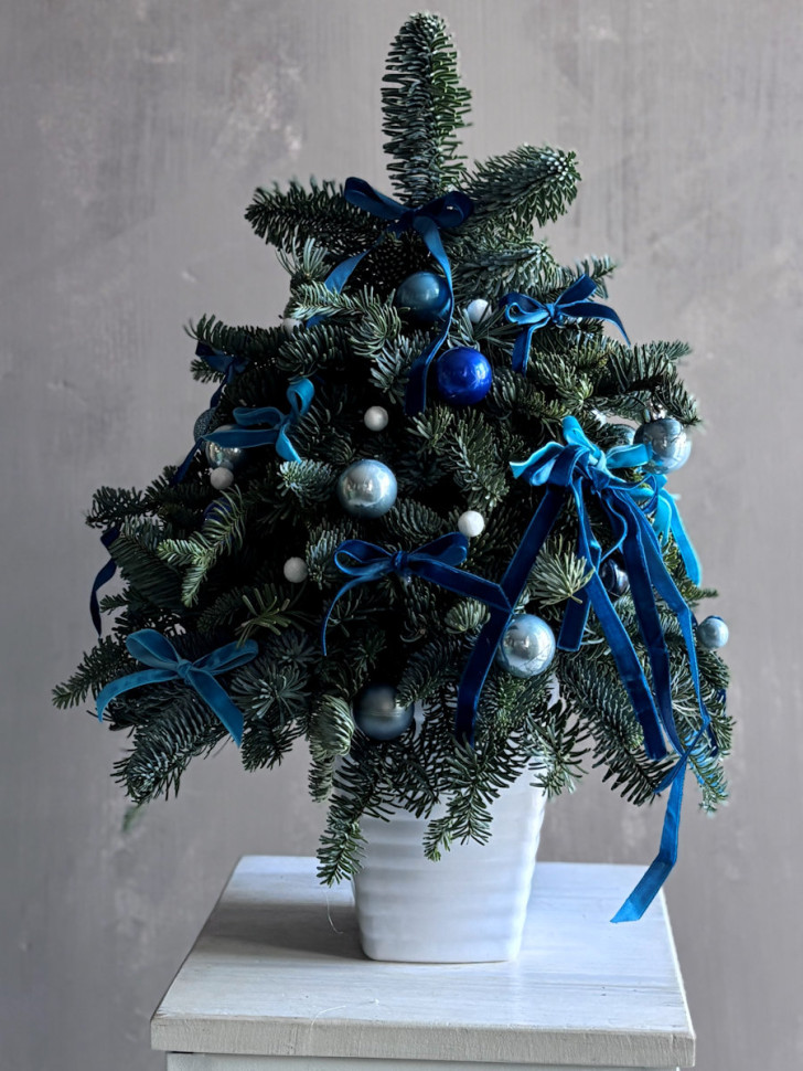 Композиция «Ёлка в бирюзе»