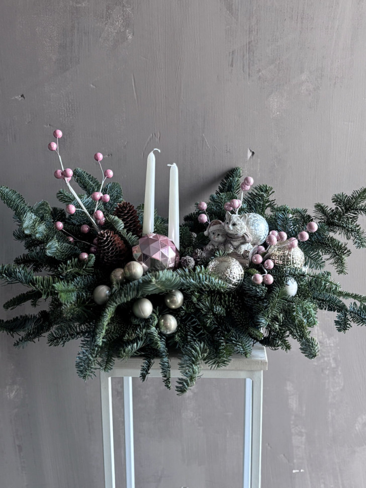 Композиция «Котики зимой»