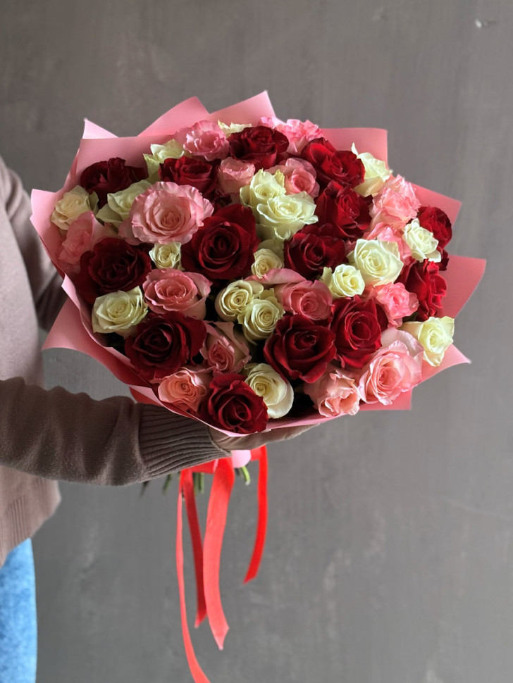 Букет из 51 розы Кения