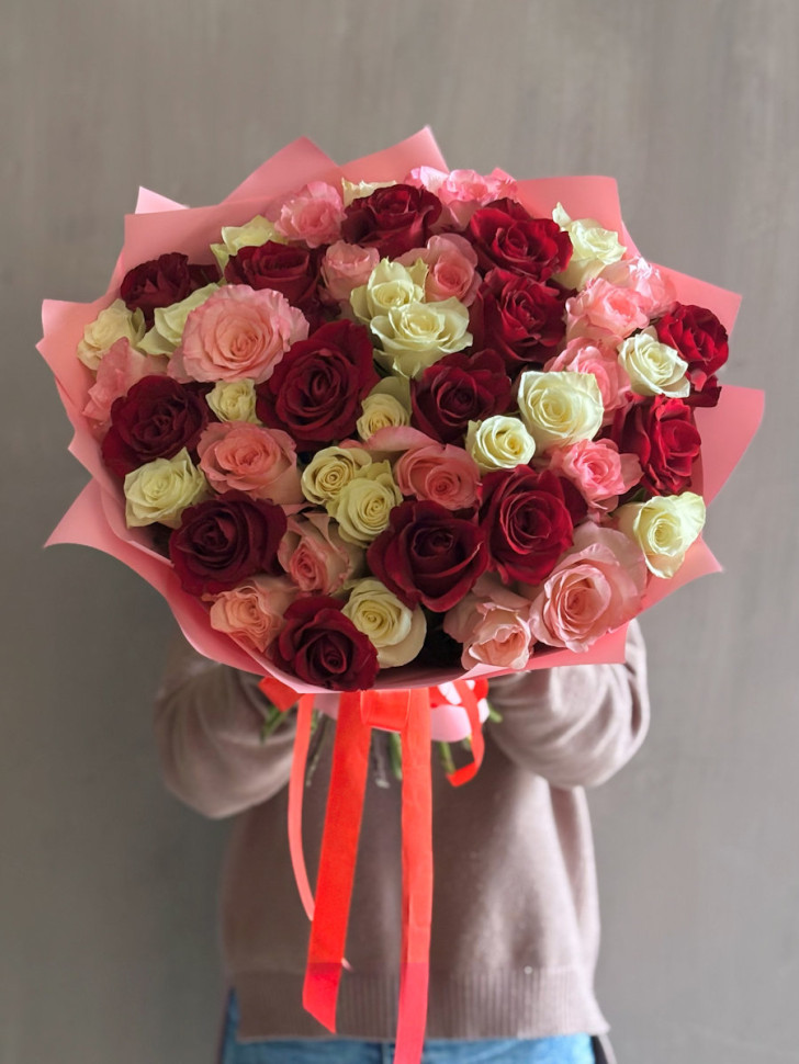 Букет из 51 розы Кения