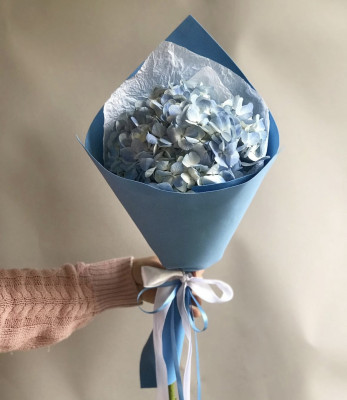 1 гортензия в букете