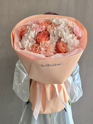 Букет «Персиковая мечта»