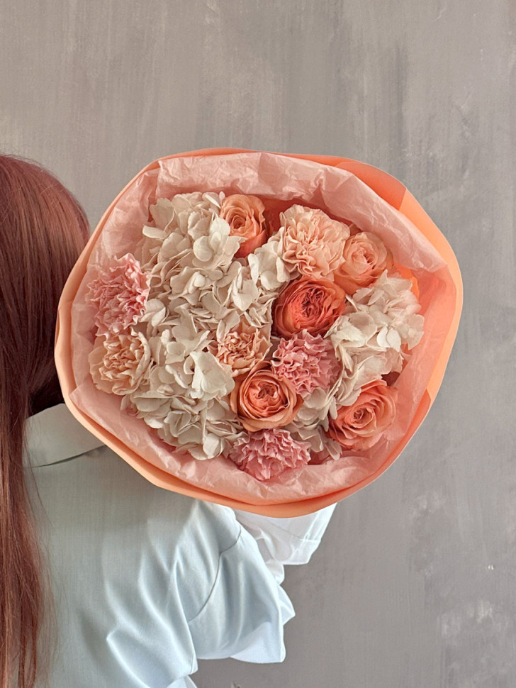 Букет «Персиковая мечта»