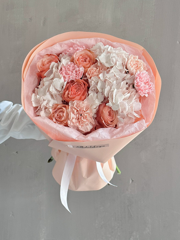 Букет «Персиковая мечта»