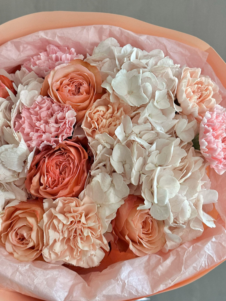 Букет «Персиковая мечта»