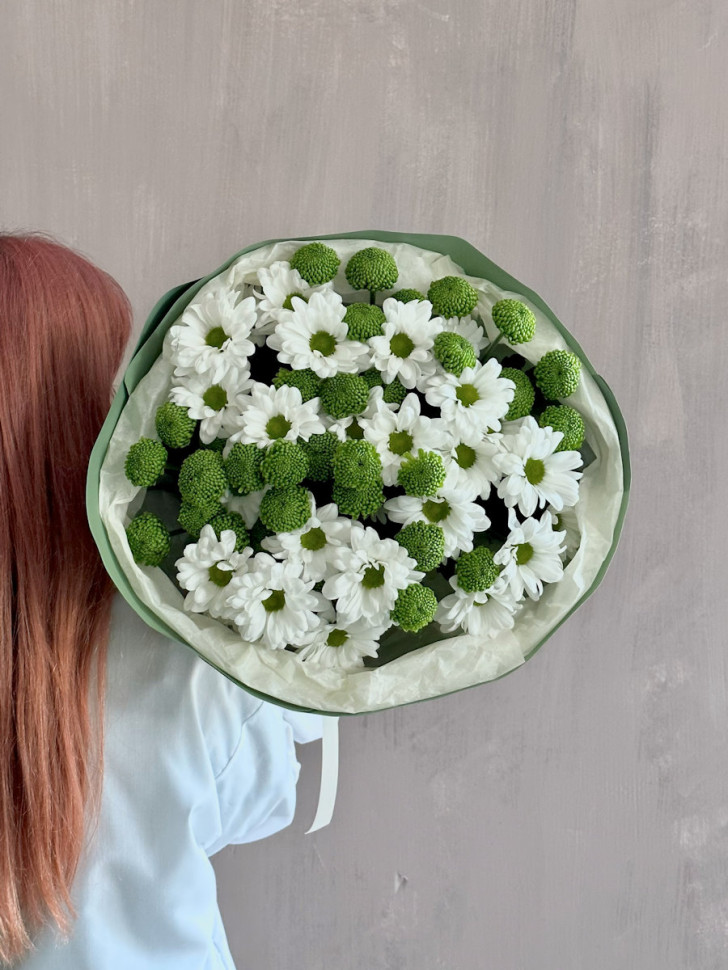 9 кустовых хризантем