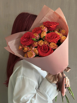 Букет «Алая страсть»