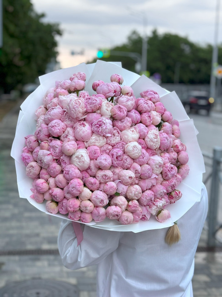 Букет из 151 пиона