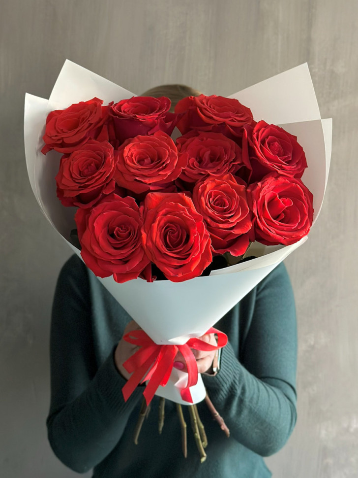 11 одноголовых роз Нина
