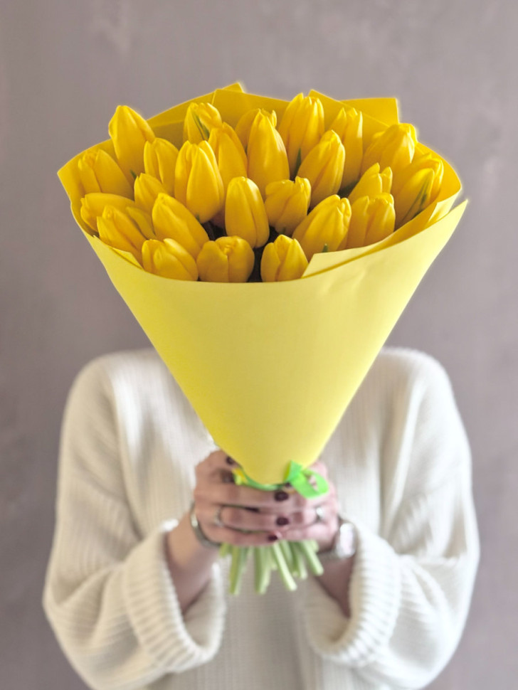 Жёлтые тюльпаны (25 шт.)