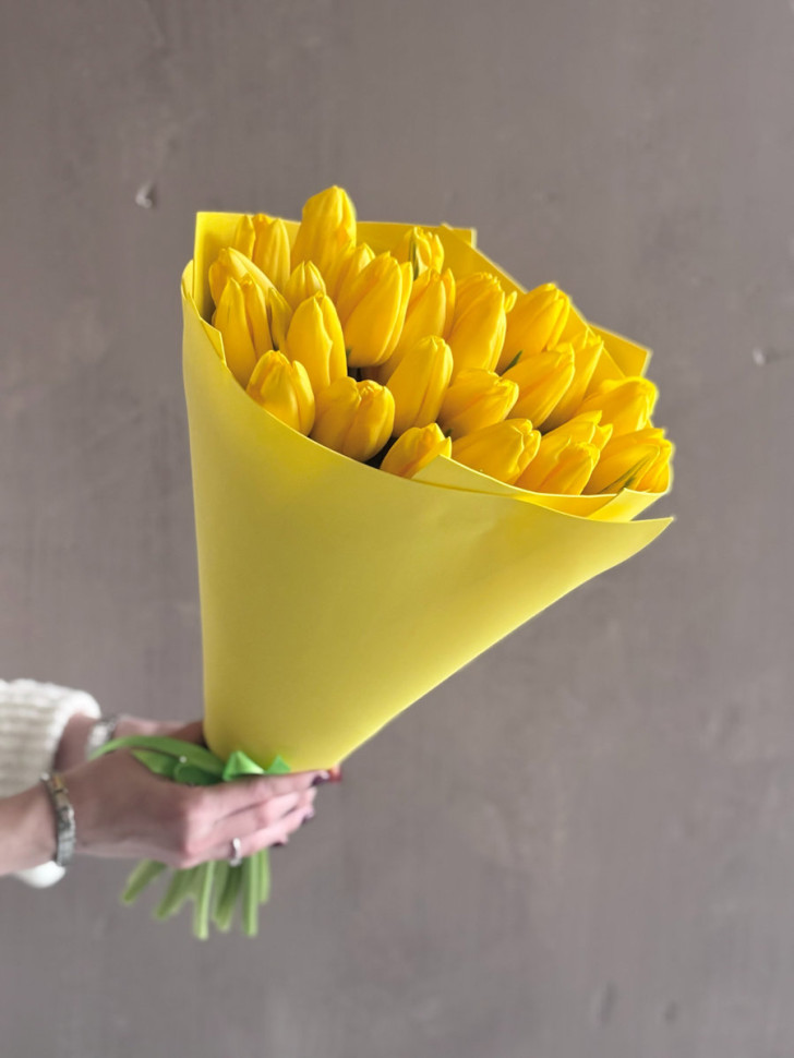 Жёлтые тюльпаны (25 шт.)