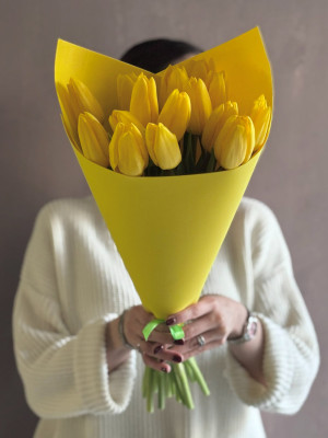 Жёлтые тюльпаны (15 шт.)