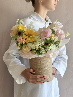 Цветочная коробка «Ретроспектива»