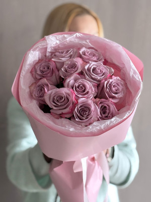 Букет из 11 роз «Сиреневая мечта»