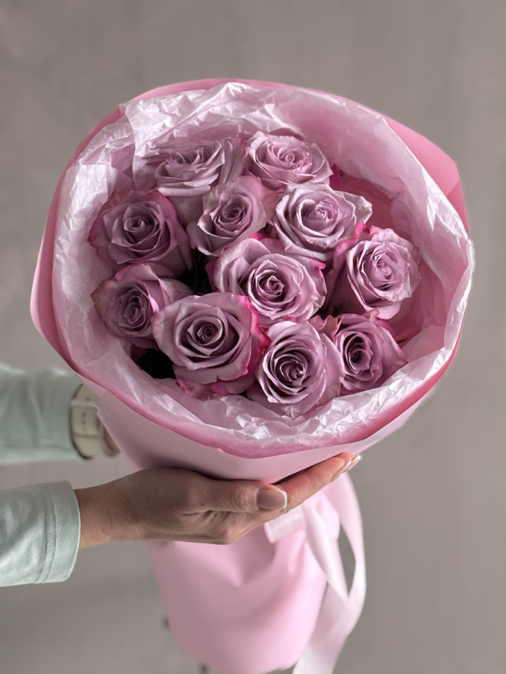 Букет из 11 роз «Сиреневая мечта»