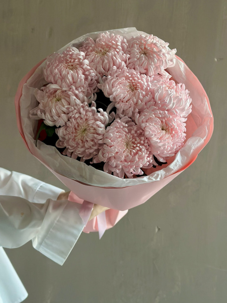 9 хризантем Рибонет