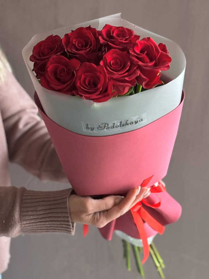 Букет из 7 кенийских роз