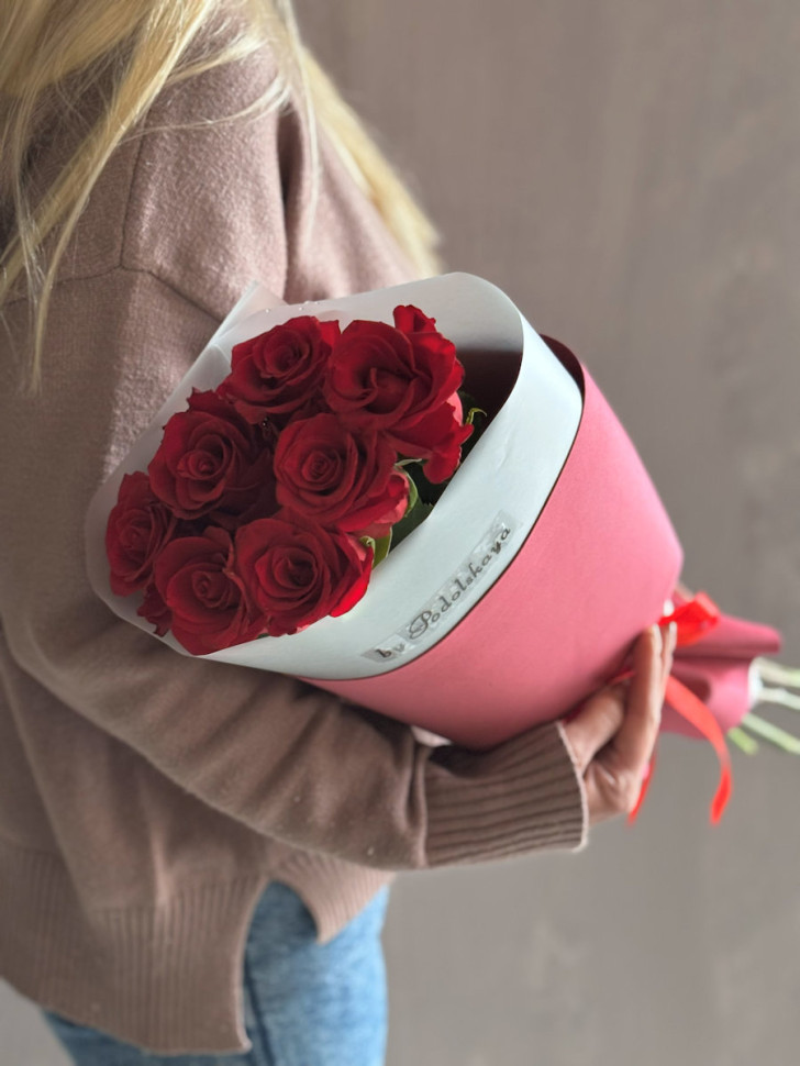 Букет из 7 кенийских роз