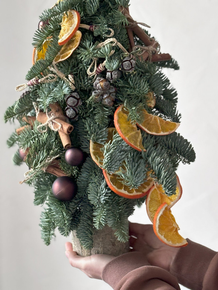 Композиция «Елка с апельсинами» 