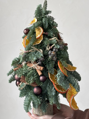 Композиция «Елка с апельсинами» 