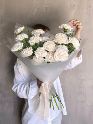 Букет из 17 диантусов Брют