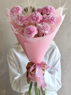 Букет из 9 диантусов