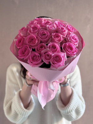 21 роза Кения (40см)