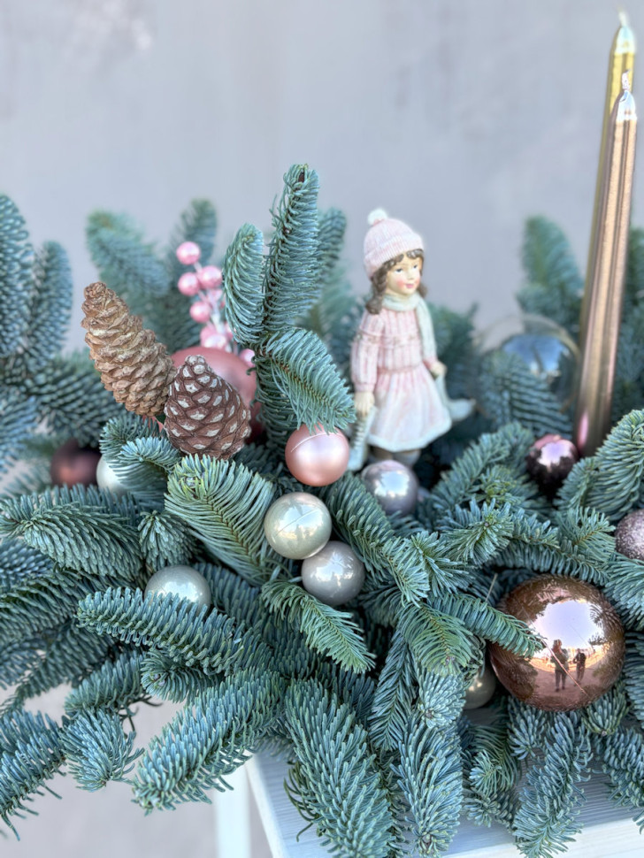 Новогодняя композиция настольная