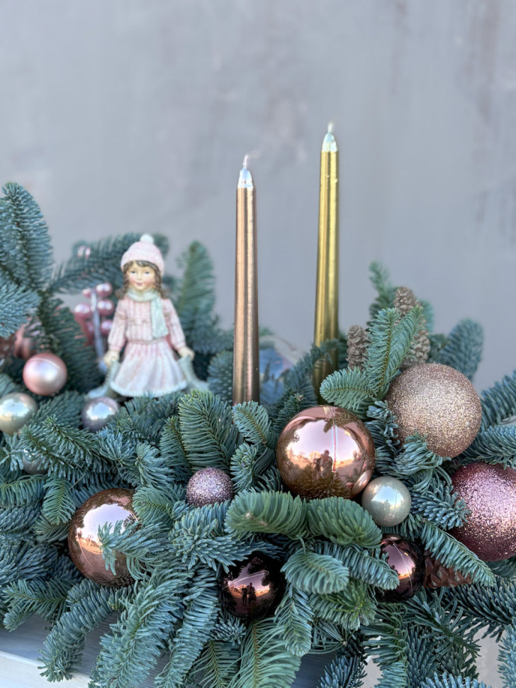 Новогодняя композиция настольная