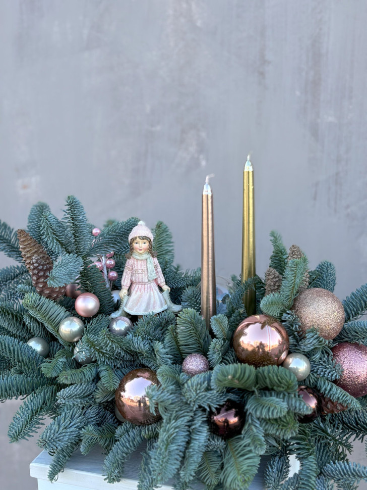 Новогодняя композиция настольная