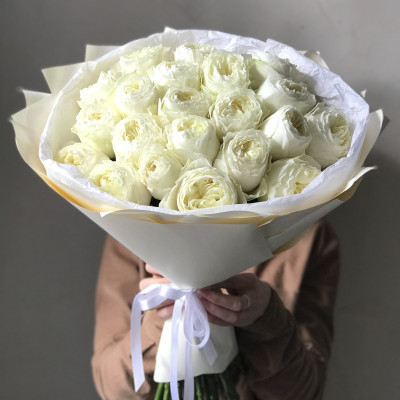 Букет из 21 пионовидных роз Колд Плей