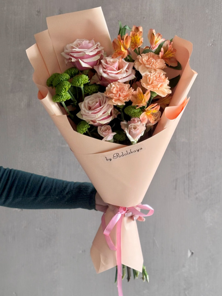 Букет «Кремовый шик»