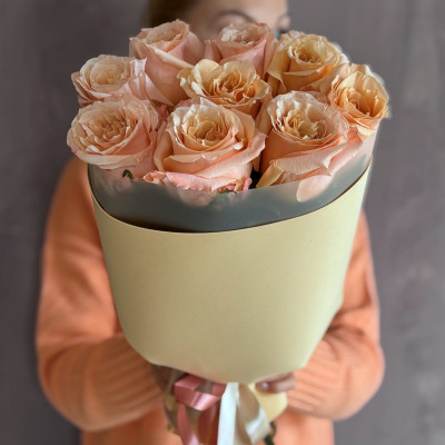 Букет из 9 роз Шиммер