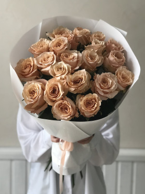 Букет из 21 розы Эквадор Шиммер