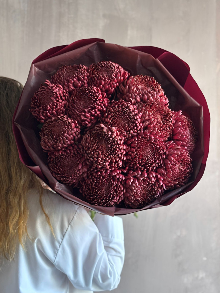 Букет «Бордовая симфония»