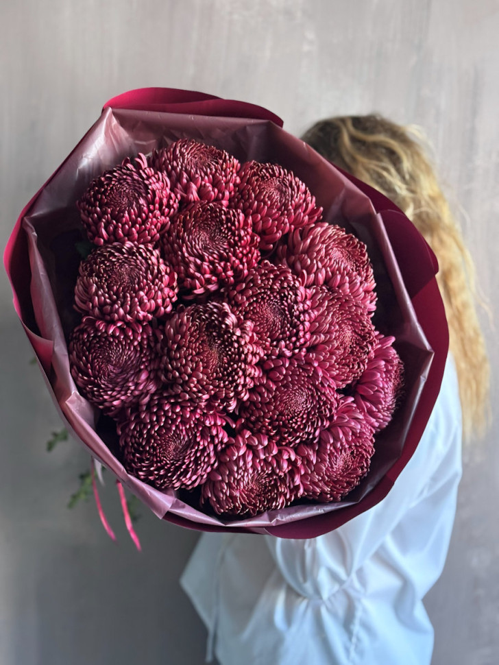 Букет «Бордовая симфония»