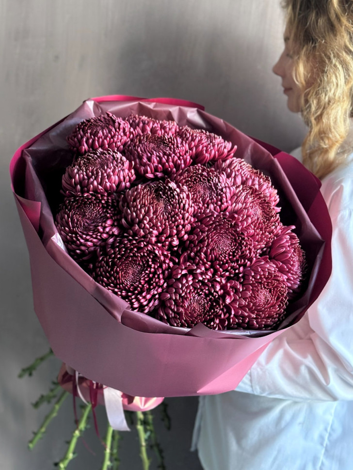 Букет «Бордовая симфония»