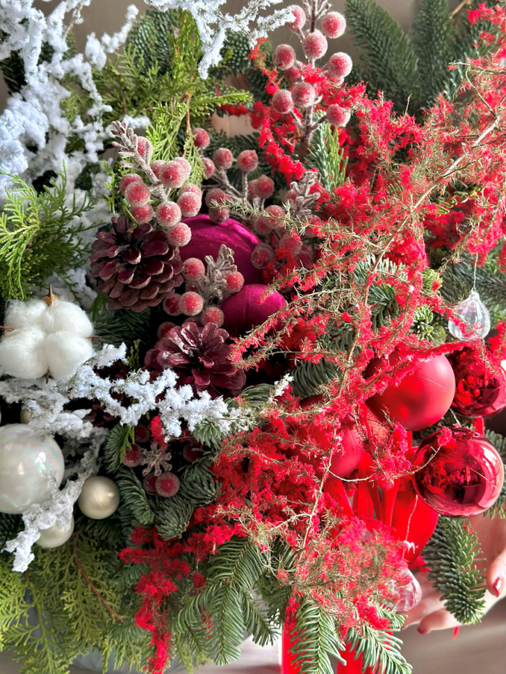 Композиция «Еловый калейдоскоп»