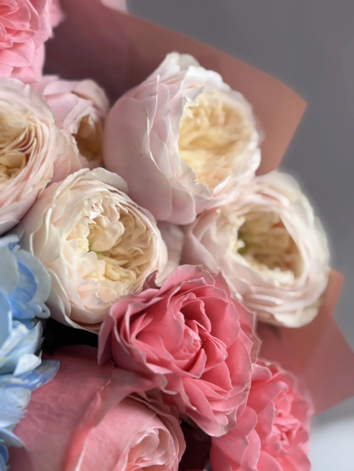 ДуоБукет с Гортензиями и Розами